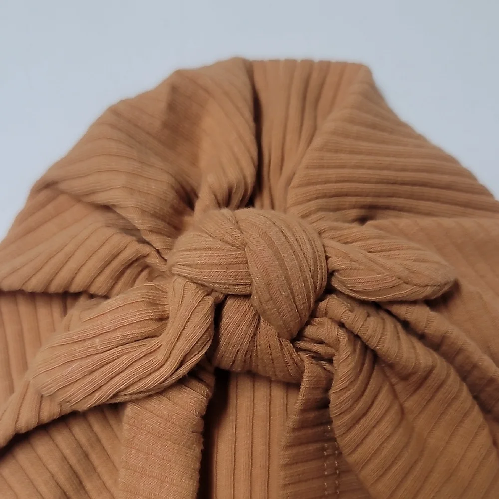 Kids Ribbed Hair Turban 💛🤎